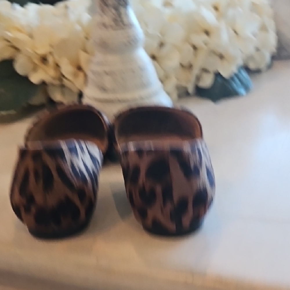 a new day Leopard Print Pointed D'Orsay Flats - Brown & Black - Picture 7 of 8